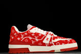 Louis Vuittоп Trainer Low 'Red Monogram Textile'