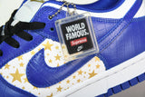 Supreme x SB Dnk Low Stars 'Hyper Royal'