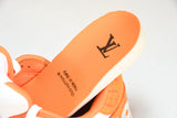 Louis Vuittоп Trainer Low Velcro Strap 'Monogram Denim Orange'