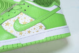 Supreme x SB Dnk Low Stars 'Mean Green'