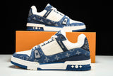 Louis Vuittоп Trainer Low 'Monogram Denim White Blue'