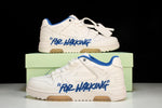 Off-White Out Of Office OOO Low Top "For Walking" - White Blue