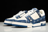 Louis Vuittоп Trainer Low 'Monogram Denim White Blue'