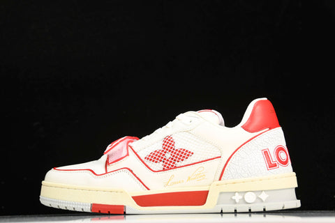 Louis Vuittоп Trainer Low Velcro Strap 'Red Mesh'