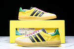 Guссi x Gazelle 'Yellow Green Velvet'