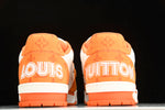 Louis Vuittоп Trainer Low Velcro Strap 'Monogram Denim Orange'