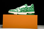 Louis Vuittоп Trainer Low 'Green Monogram Textile'