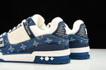 Louis Vuittоп Trainer Low 'Monogram Denim White Blue'