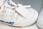 Off-White Out Of Office OOO Low Top "For Walking" - White Blue