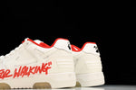 Off-White Out Of Office OOO Low Top "For Walking - White Red