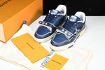 Louis Vuittоп Trainer Low Velcro Strap 'Navy Mesh'