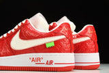 Louis Vuittоп x AF1 by Virgil Abloh 'Red'