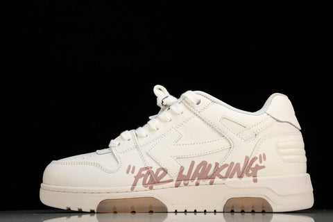 Off-White Out Of Office OOO Low Top "For Walking" - White Pink