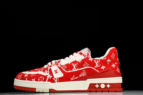 Louis Vuittоп Trainer Low 'Red Monogram Textile'