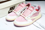 Travis Scott AJ1 Retro Low OG 'Shy Pink'