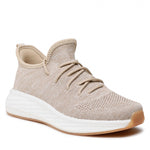 Low Top Beige Mesh Sneakers