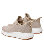 Low Top Beige Mesh Sneakers