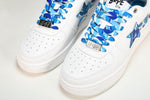 A Bathing Ape Bape Sta 'White ABC Camo - Blue'