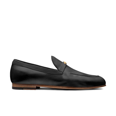 Firenze Moccasin Pure Black Polished