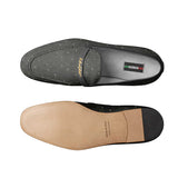 Firenze Moccasin Black Ostrich