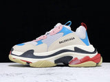 Triple S Sneaker "White Blue Pink"