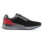 Low Top Black Red Sneakers