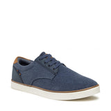 Low Top Blue Leather Sneakers