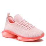 Low Top Pink Mesh Sneakers