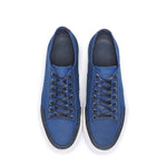 Low Top Blue Canvas Sneakers