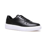 Low Top Black Leather Sneakers