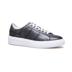 Low Top Grey Leather Sneakers