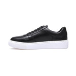 Low Top Black Leather Sneakers