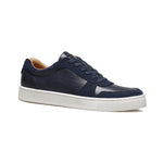 Low Top Navy Leather Sneakers