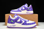 Louis Vuittоп x AF1 by Virgil Abloh 'Purple White'