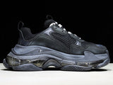 Triple S Sneaker "Triple Black Clear Sole"